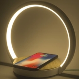 Nachttischlampe Tischlampe Touch Dimmbar mit 10W Wireless Charger Nachtlicht mit 3 Stufige Helligkeit für Schlafzimmer Wohnzimmer Büro - 1